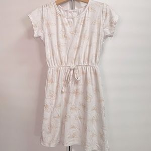 White Gold Butterfly Dress